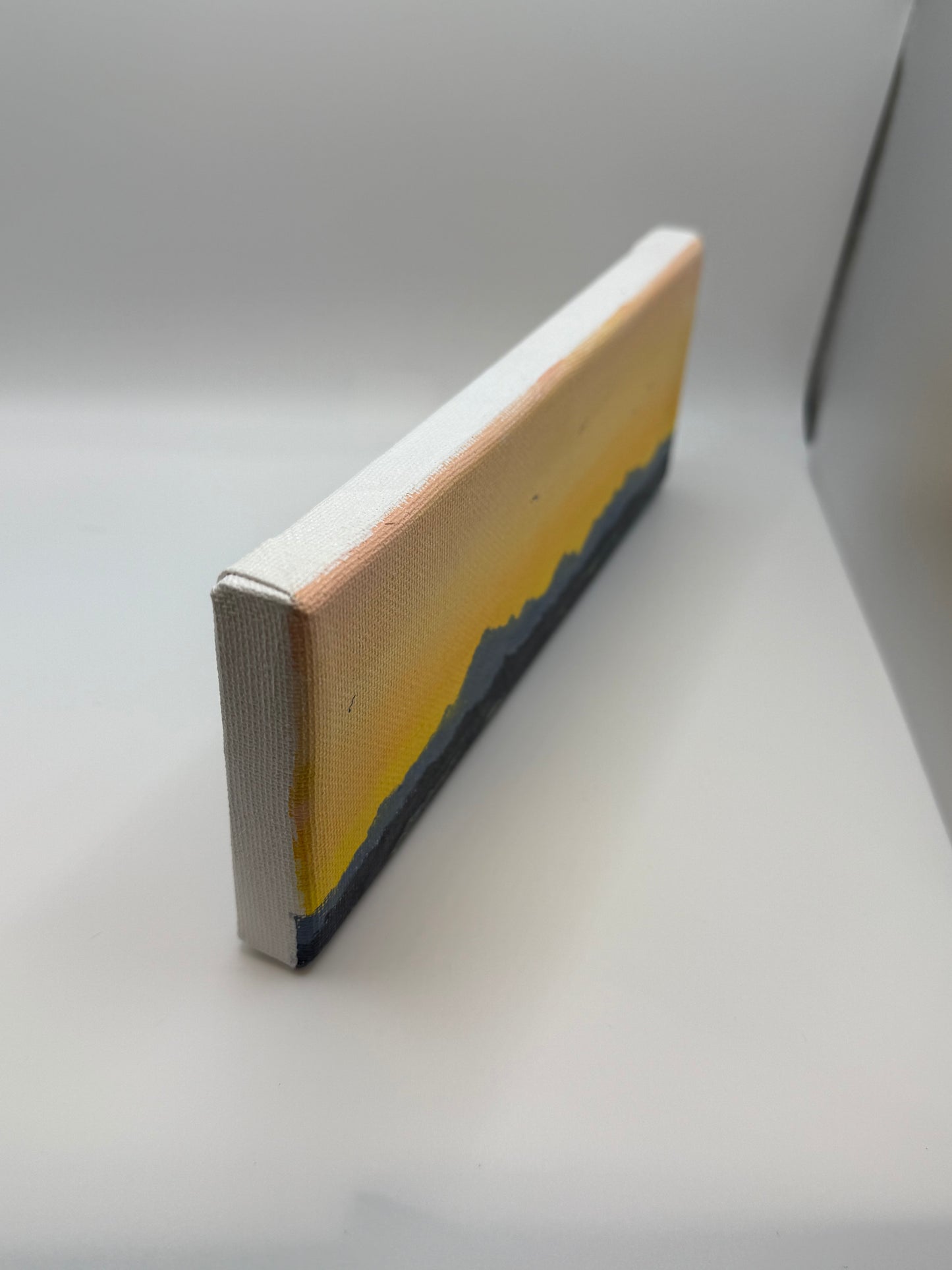 Bridge Access Overlook Original 9"x3" Acrylic on canvas