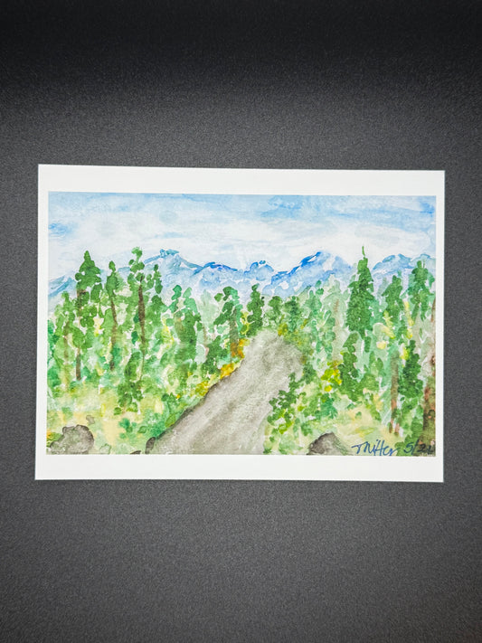 Backroads 4" x 5" Blank Notecard