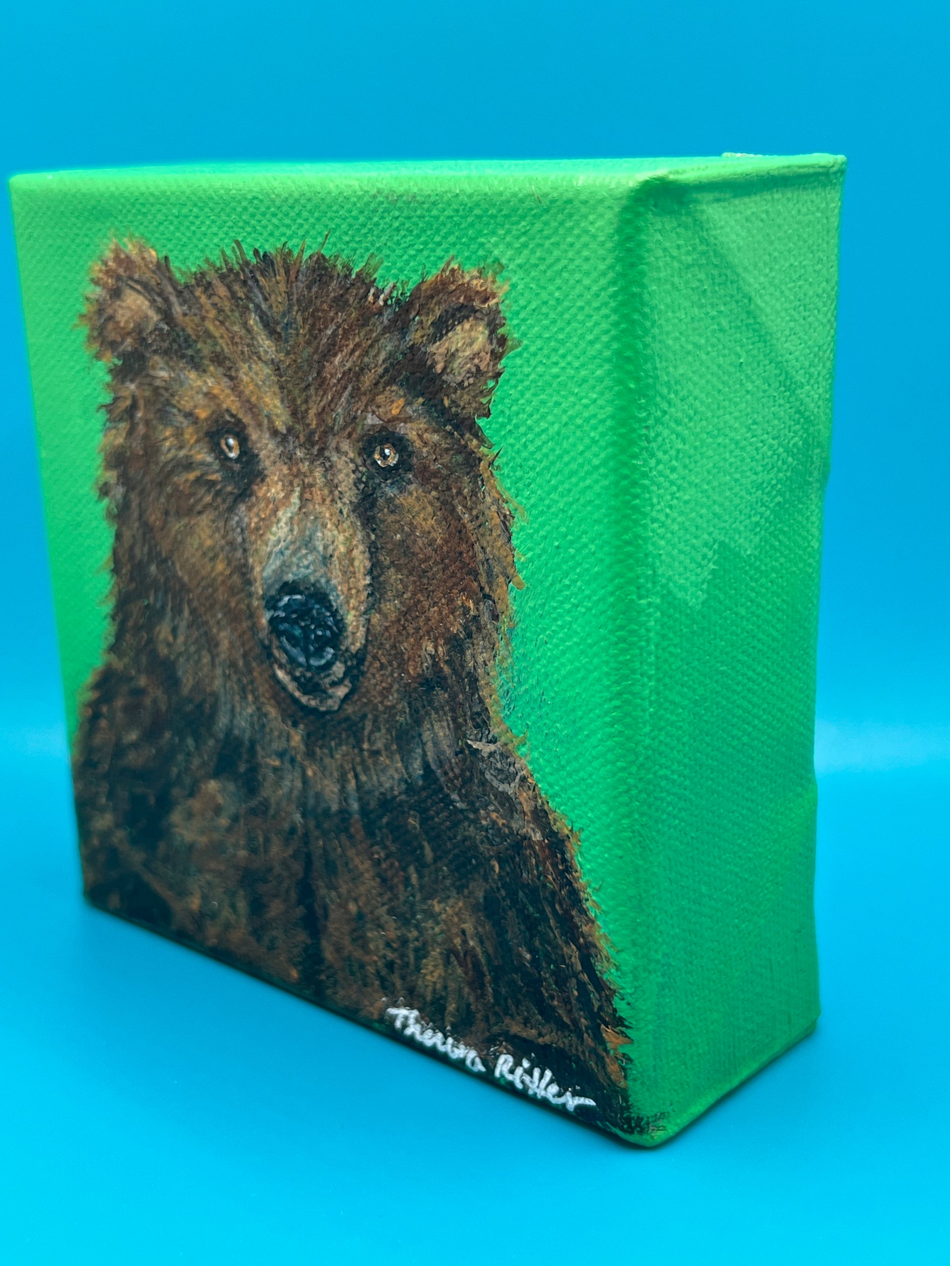 left side of painting