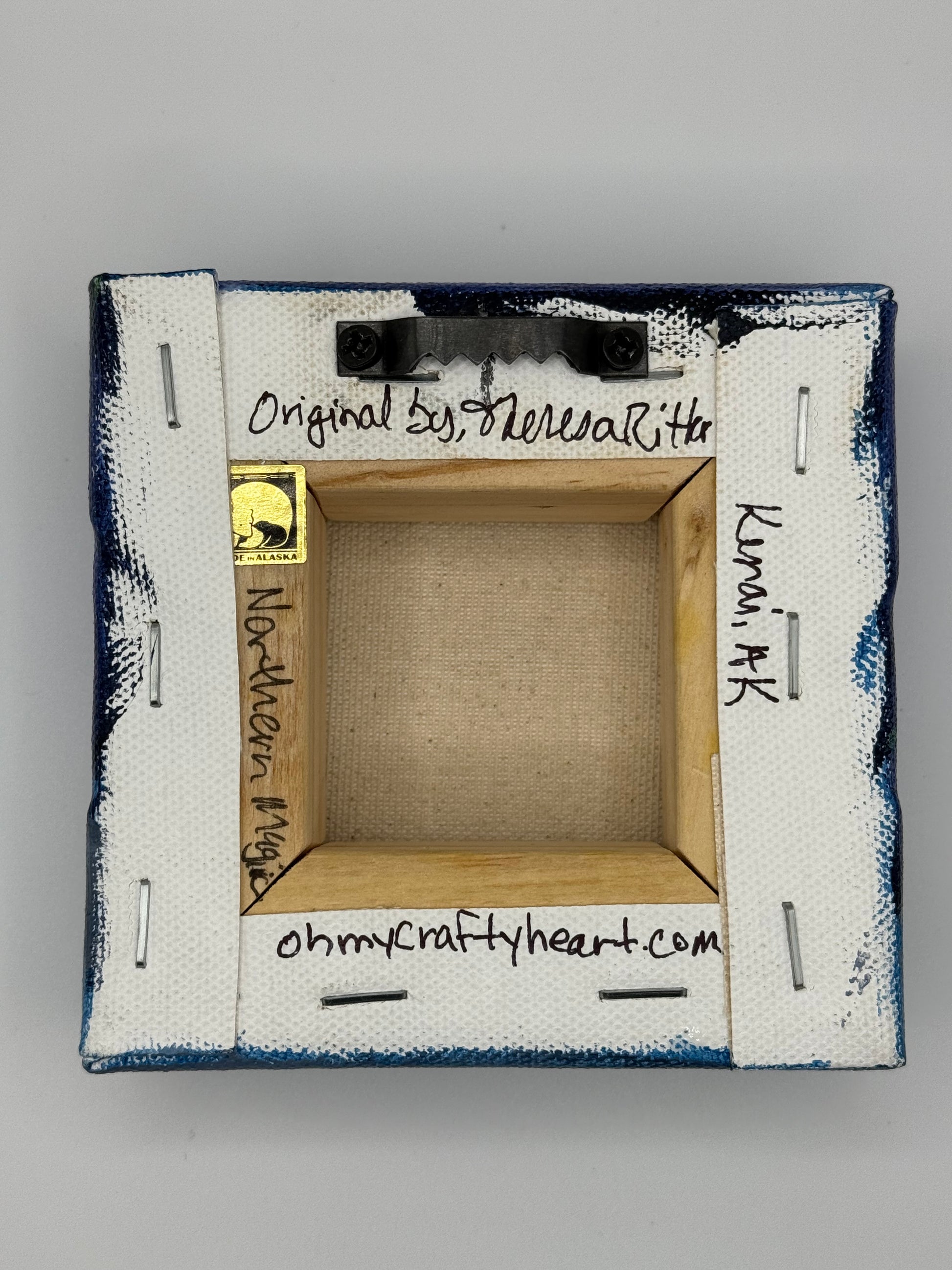 back of Northern Magic painting