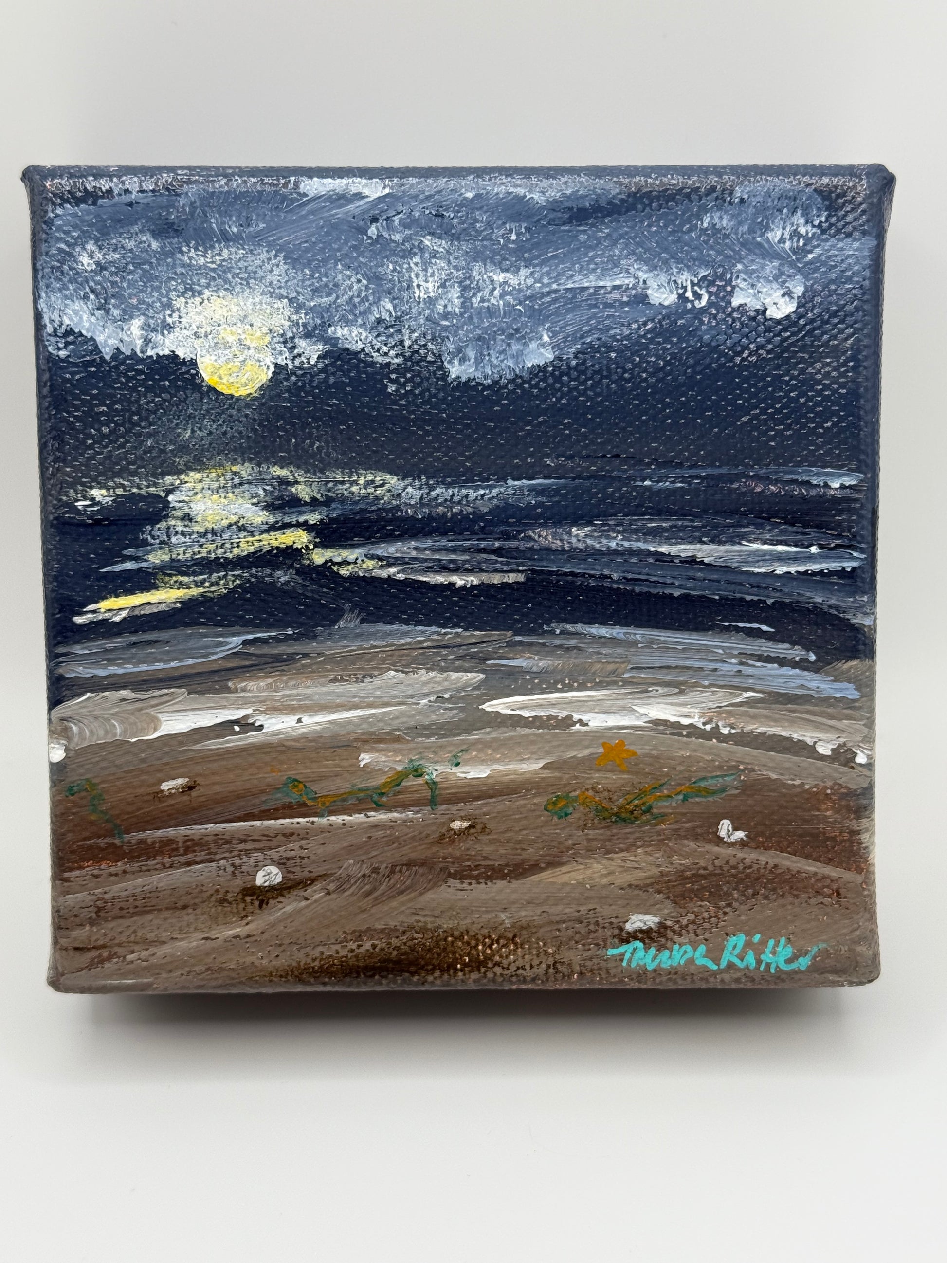 Front of Moonglow Sea painting