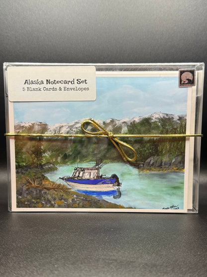 Alaska Note Card Boxed 4"x 5" Set of 5