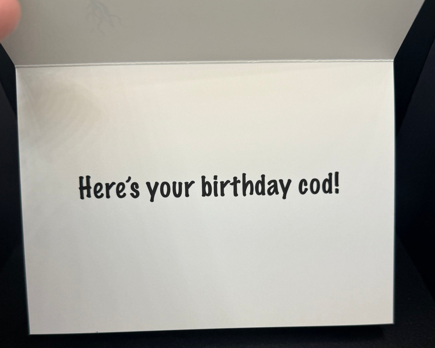 Birthday Cod 5"x 7" Greeting Card