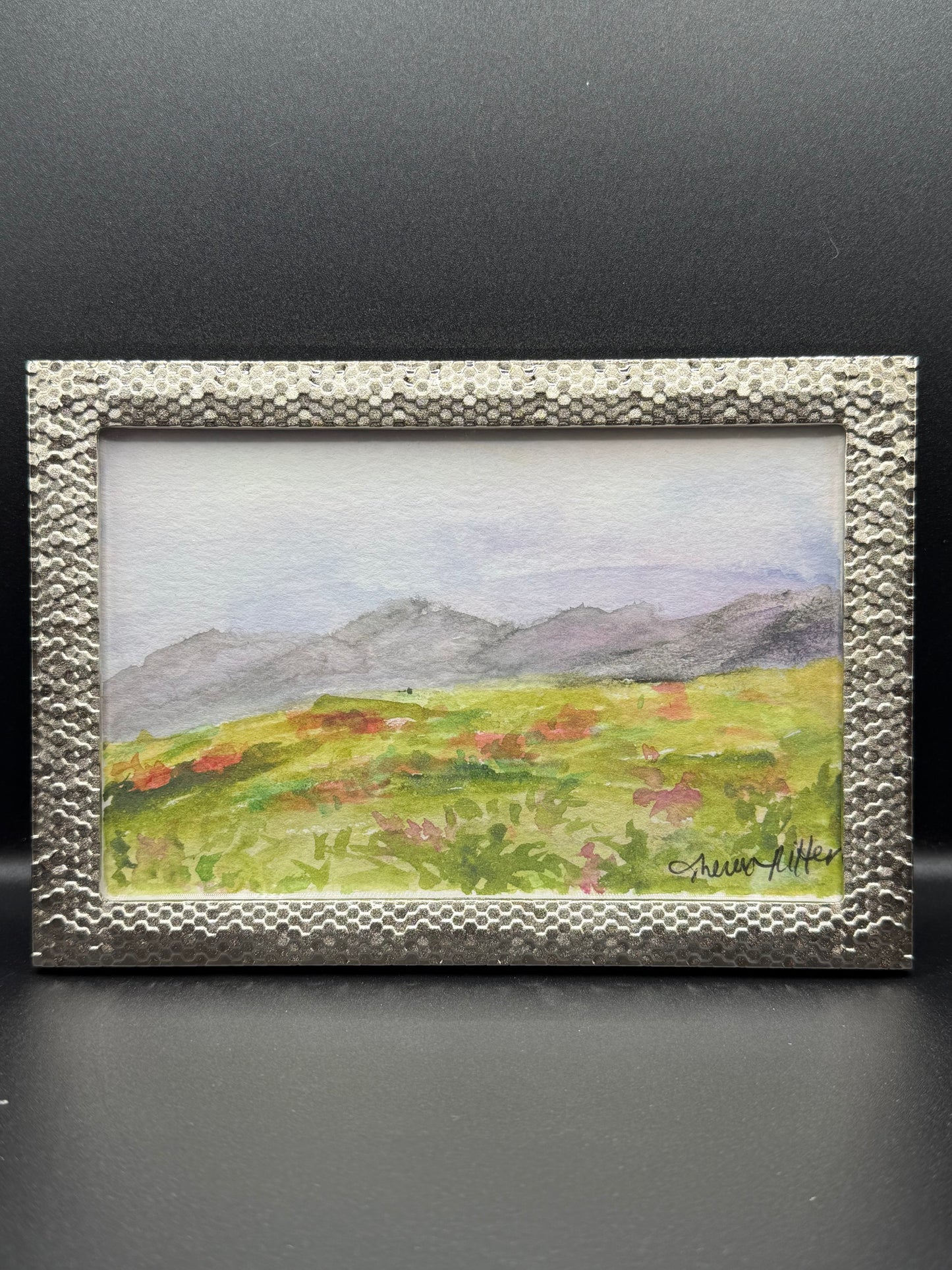 Fireweed Morning Framed Original Watercolor