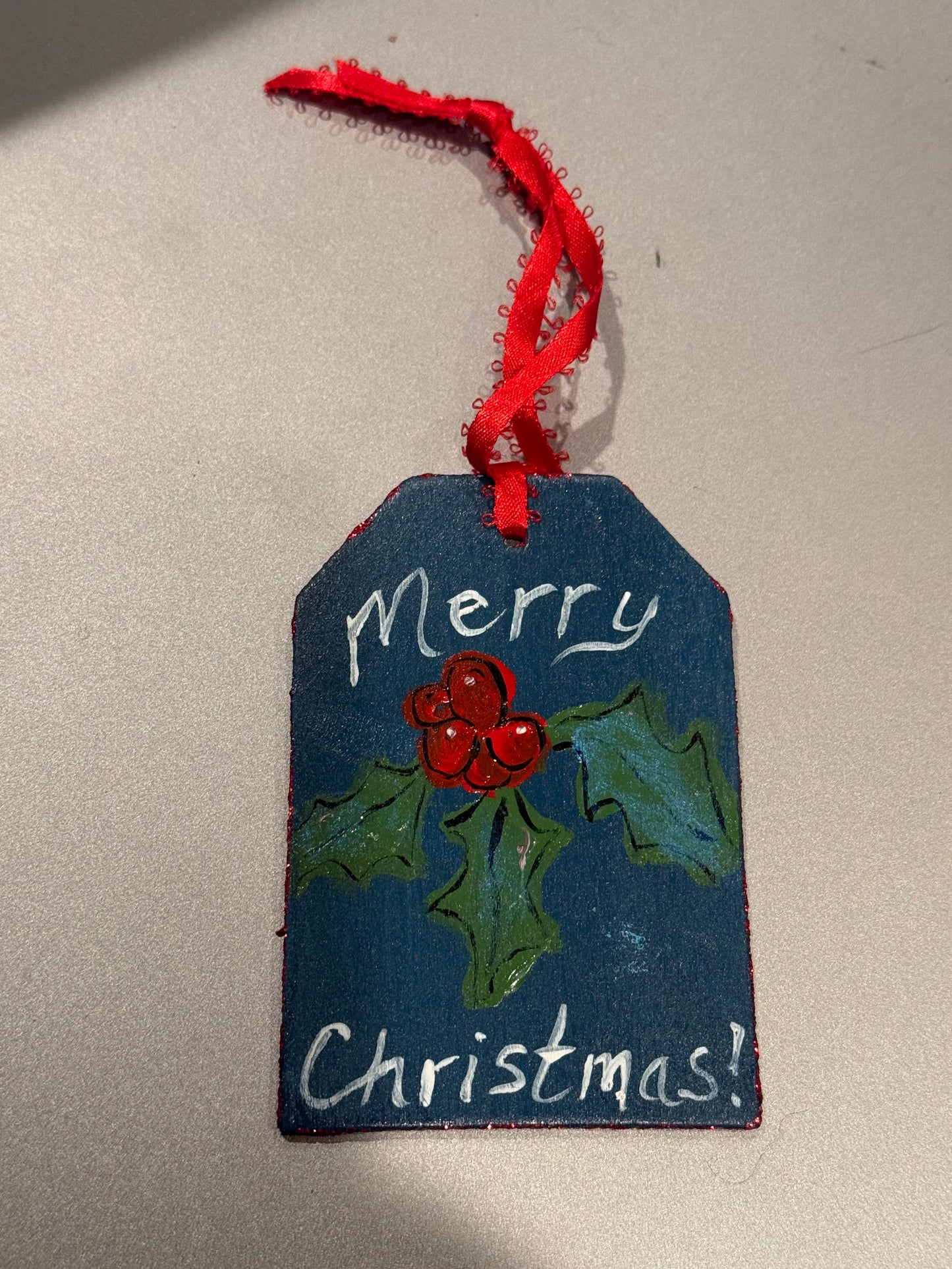 Merry Christmas Tag Ornament