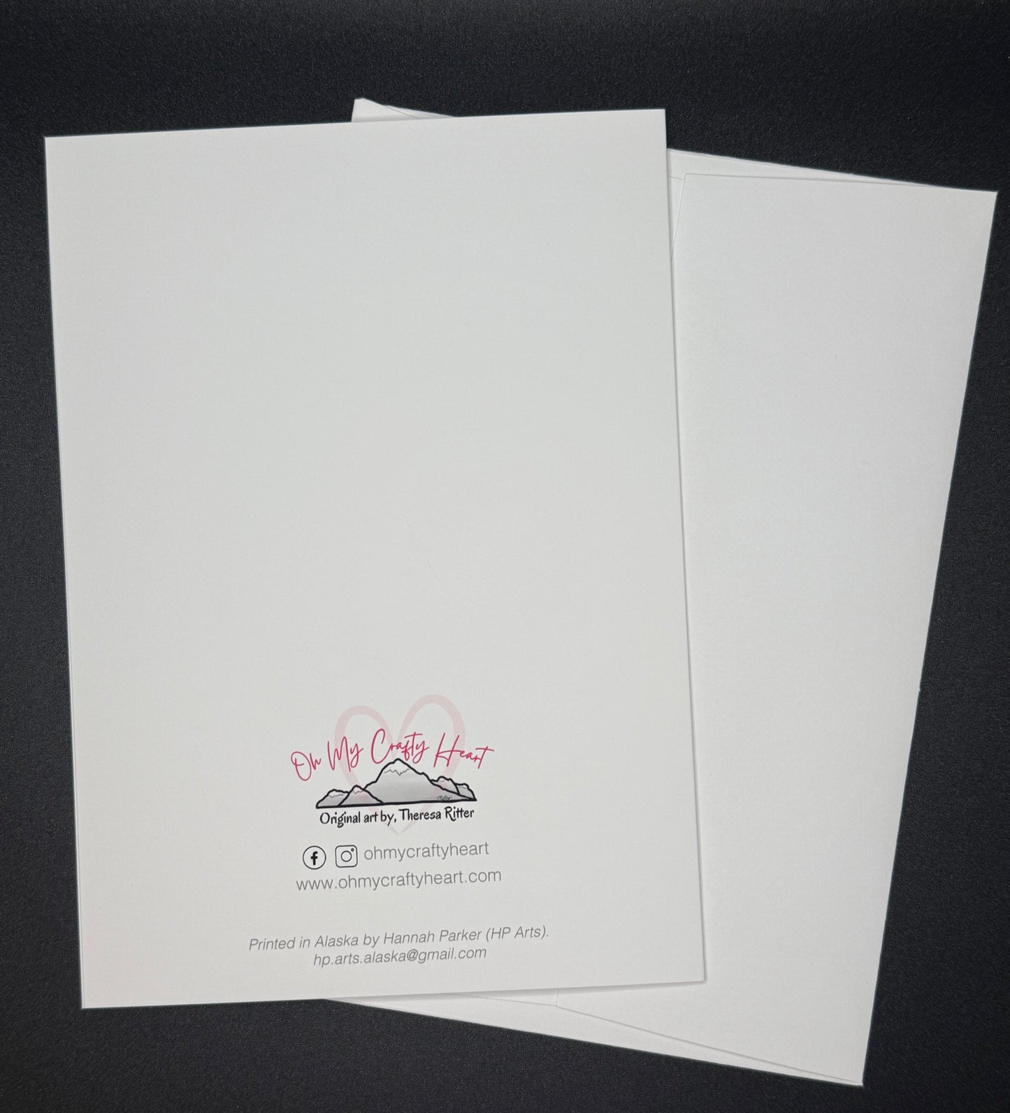 Molly Moose 5"x 7" Blank Notecard