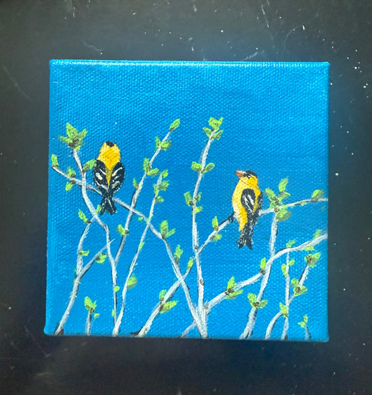 Goldfinch Spring Original #1