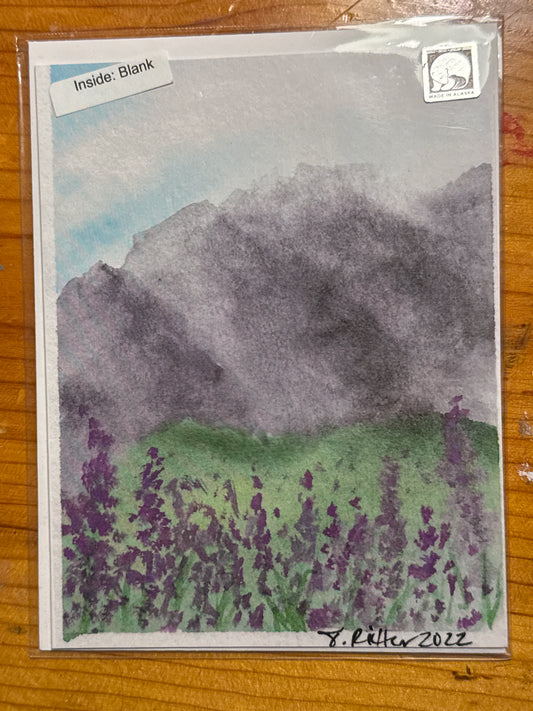 Fireweed Mountain 4x5 Note Card